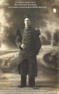 1914 09 01  THEODORE RAMON Recto de la carte-photo